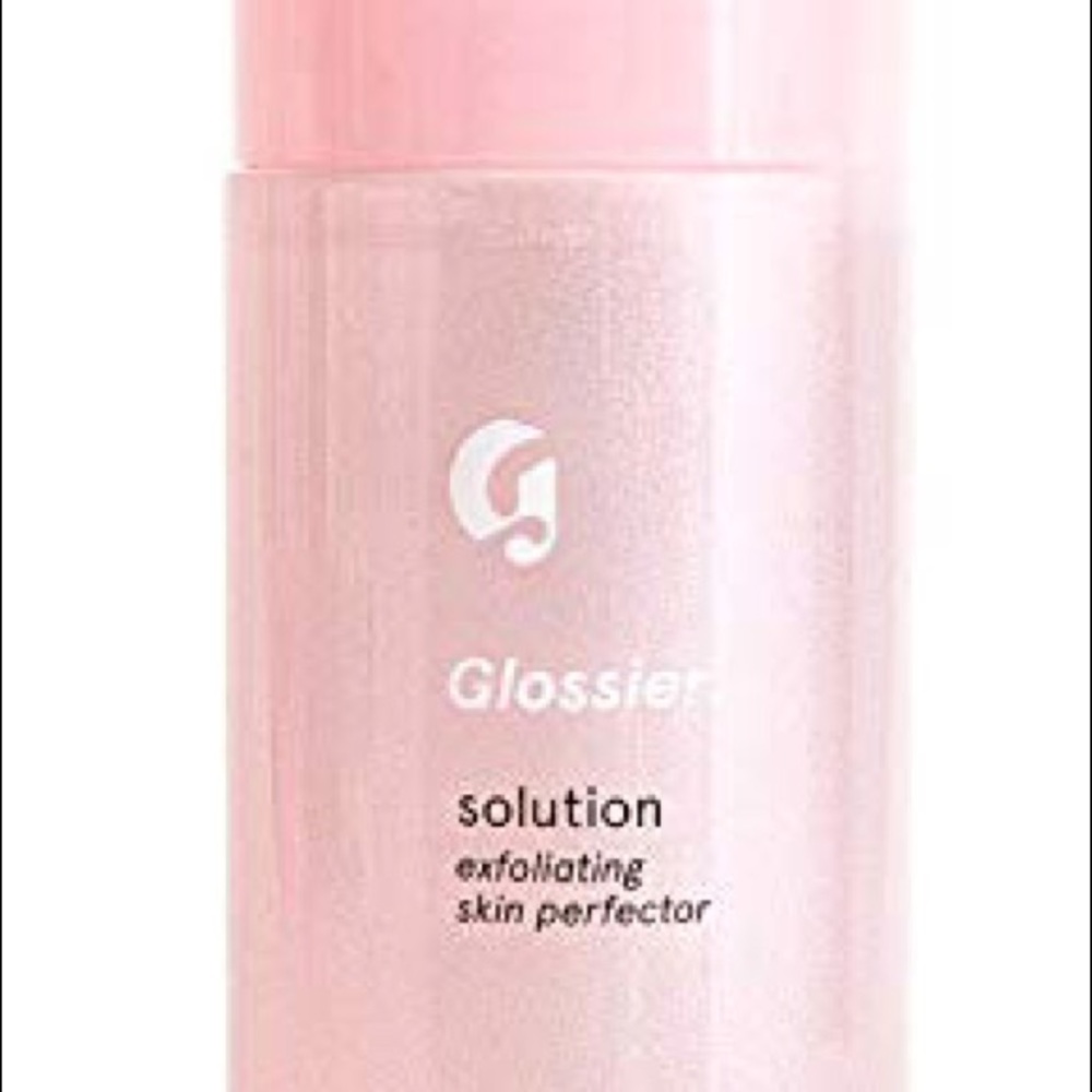 NEW Glossier Solution with pouch and stickers